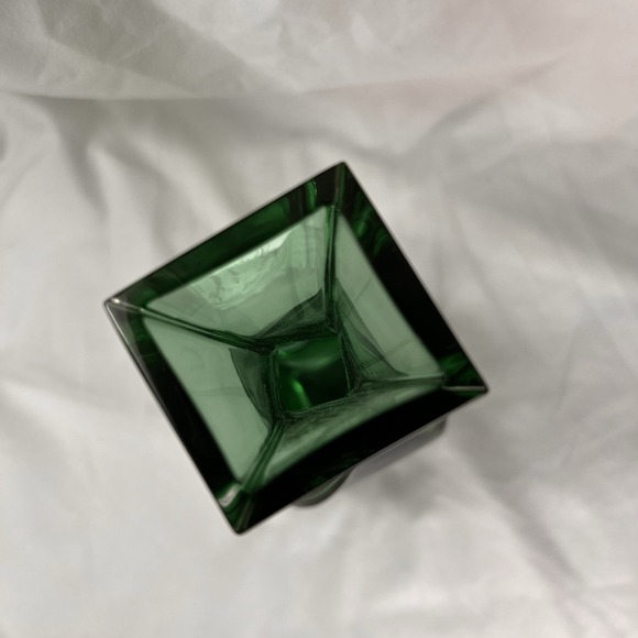 VTG 1997 Royal Gallery 24% Lead Crystal Vase Emerald Green 8" - Picture 7 of 10